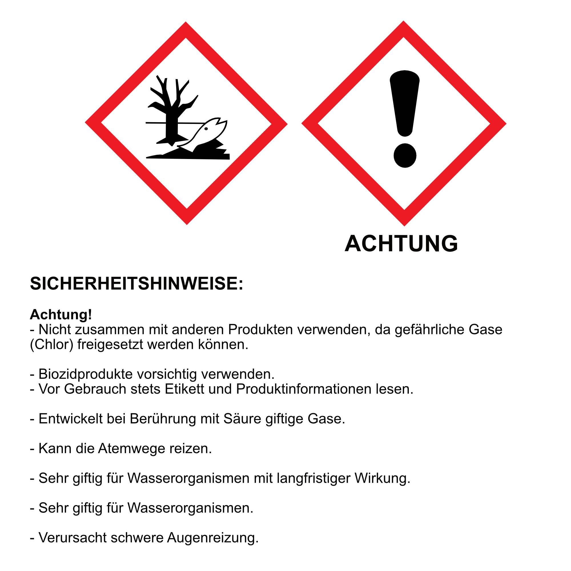 JB White 60x Wasser Rudergerät Tabletten gegen Algen, extra konzentriert, Wasserrudergerät Chlortabletten (10 x 6)