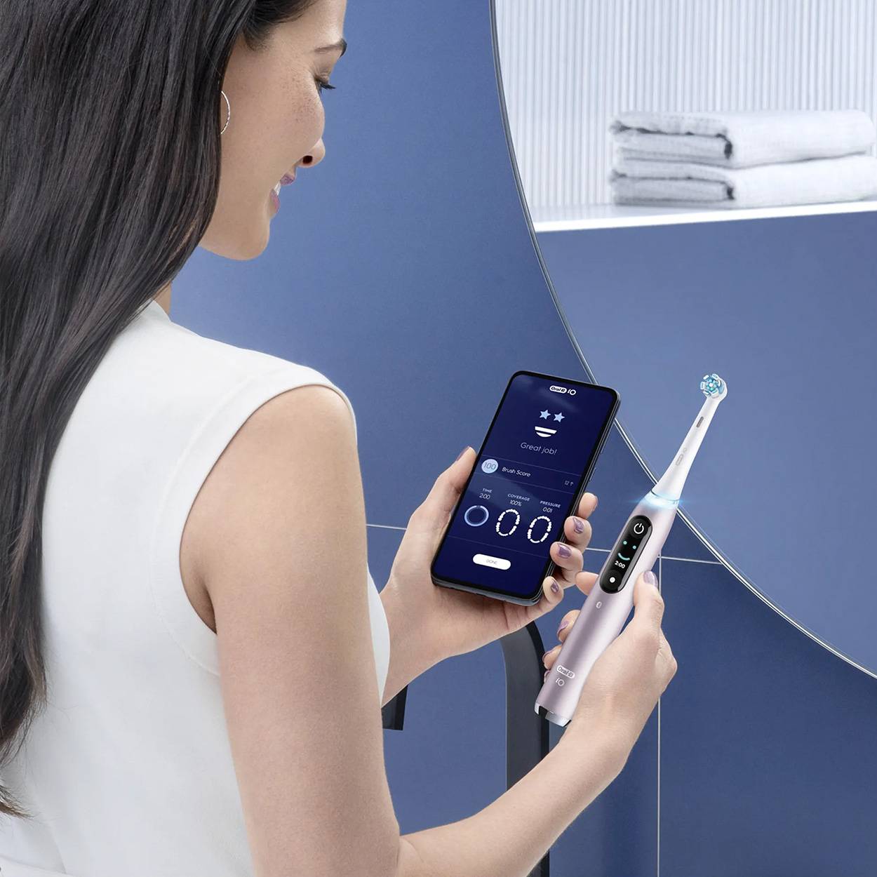 Oral-B iO Series 9N Set Rose Quartz Elektrische Zahnbürste