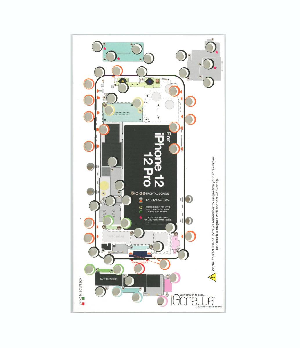 iScrews iPhone 12 / 12 Pro Schraubenaufbewahrung für Profis