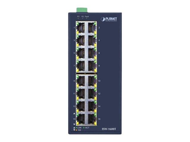 PLANET ISW-1600T - Switch - unmanaged - 16 x 10/100