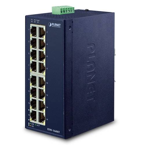 PLANET ISW-1600T - Switch - unmanaged - 16 x 10/100