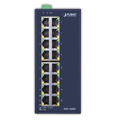 PLANET ISW-1600T - Switch - unmanaged - 16 x 10/100