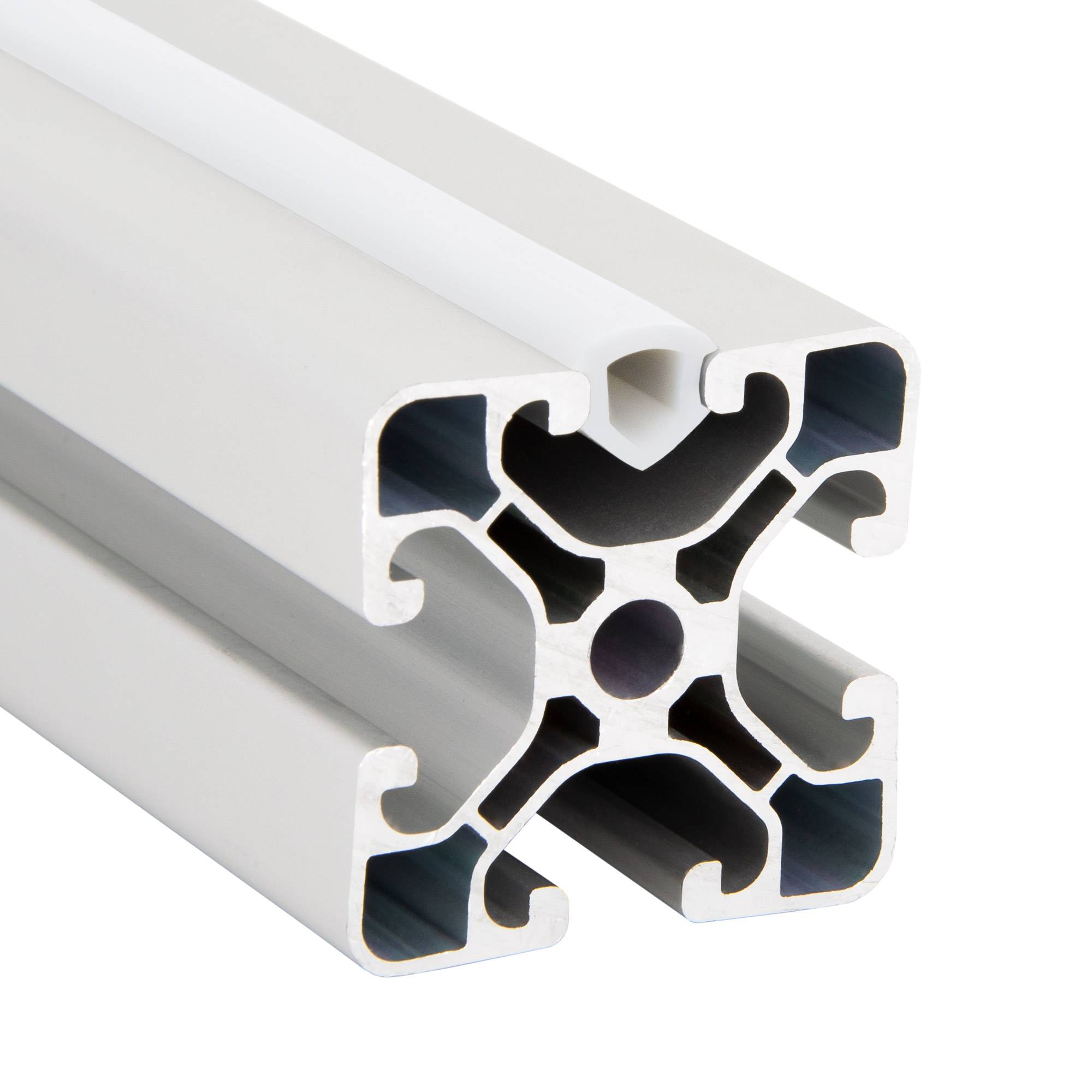 SCHMIDT systemprofile 10m Gummiband Weiß Nut 8 T-Nut Gummi-Leiste Abdeckprofil Schutzprofil Aluprofil-Zubehör