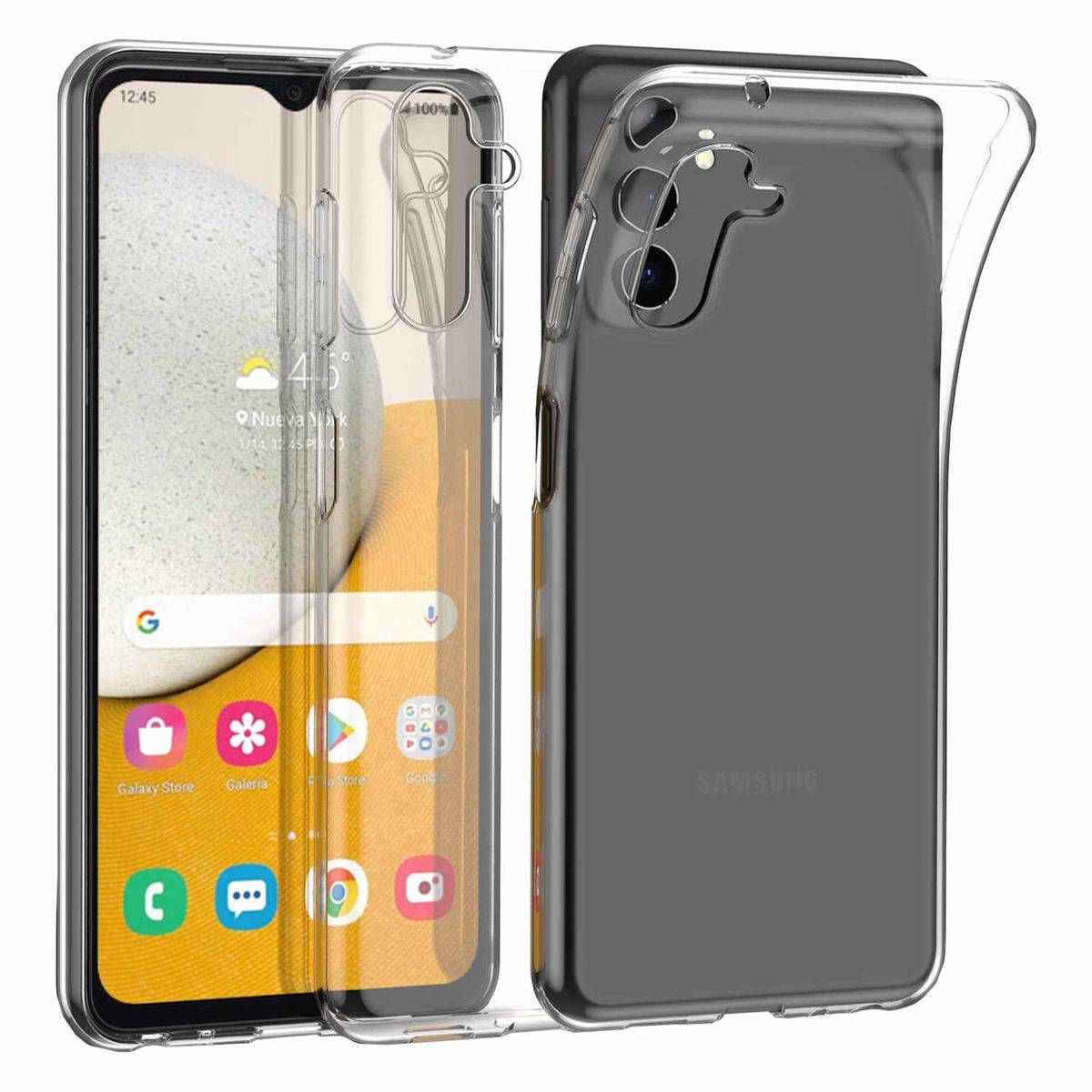 Für Samsung Galaxy A14 5G / 4G Silikoncase TPU Schutz Transparent Handy Tasche Hülle Cover Etui Zubehör Neu