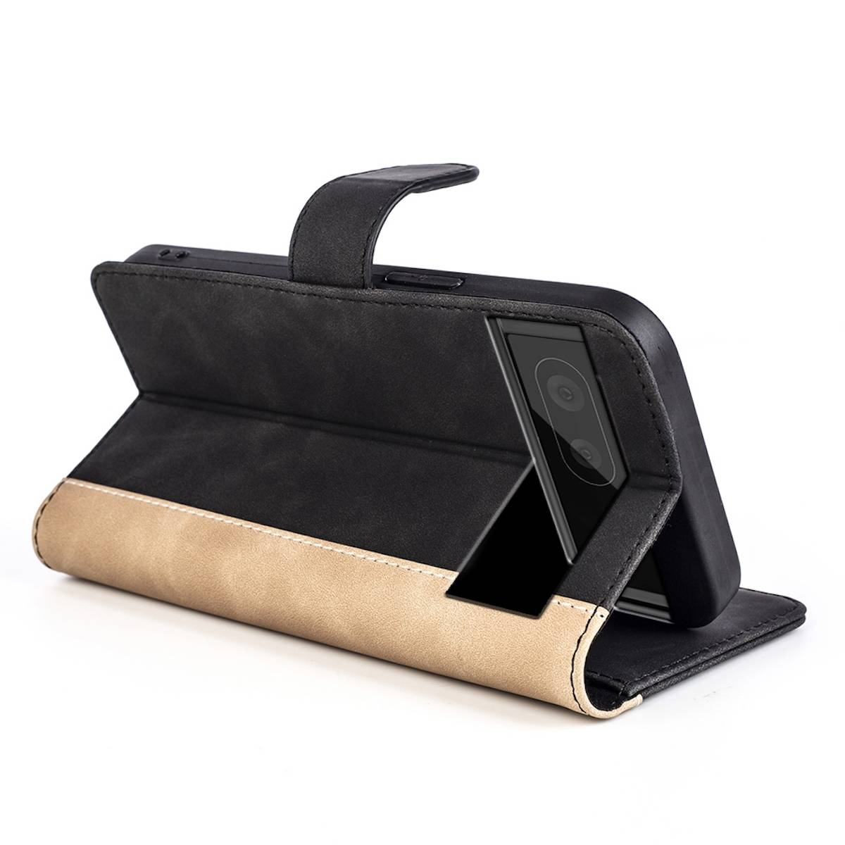 Für Google Pixel 7 Pro Design Handy Tasche Wallet Premium Schwarz Schutz Hülle Case Cover Etuis Neu Zubehör
