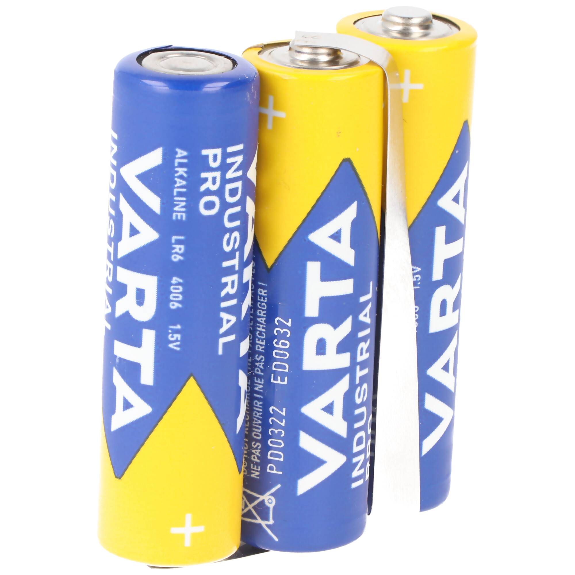 Varta Batteriepack F1x3 Bogen 4,5V 2600mAh 3er-Pack 4.5V, Abmessungen ca. 50,7 x 41,5 x 16,4mm