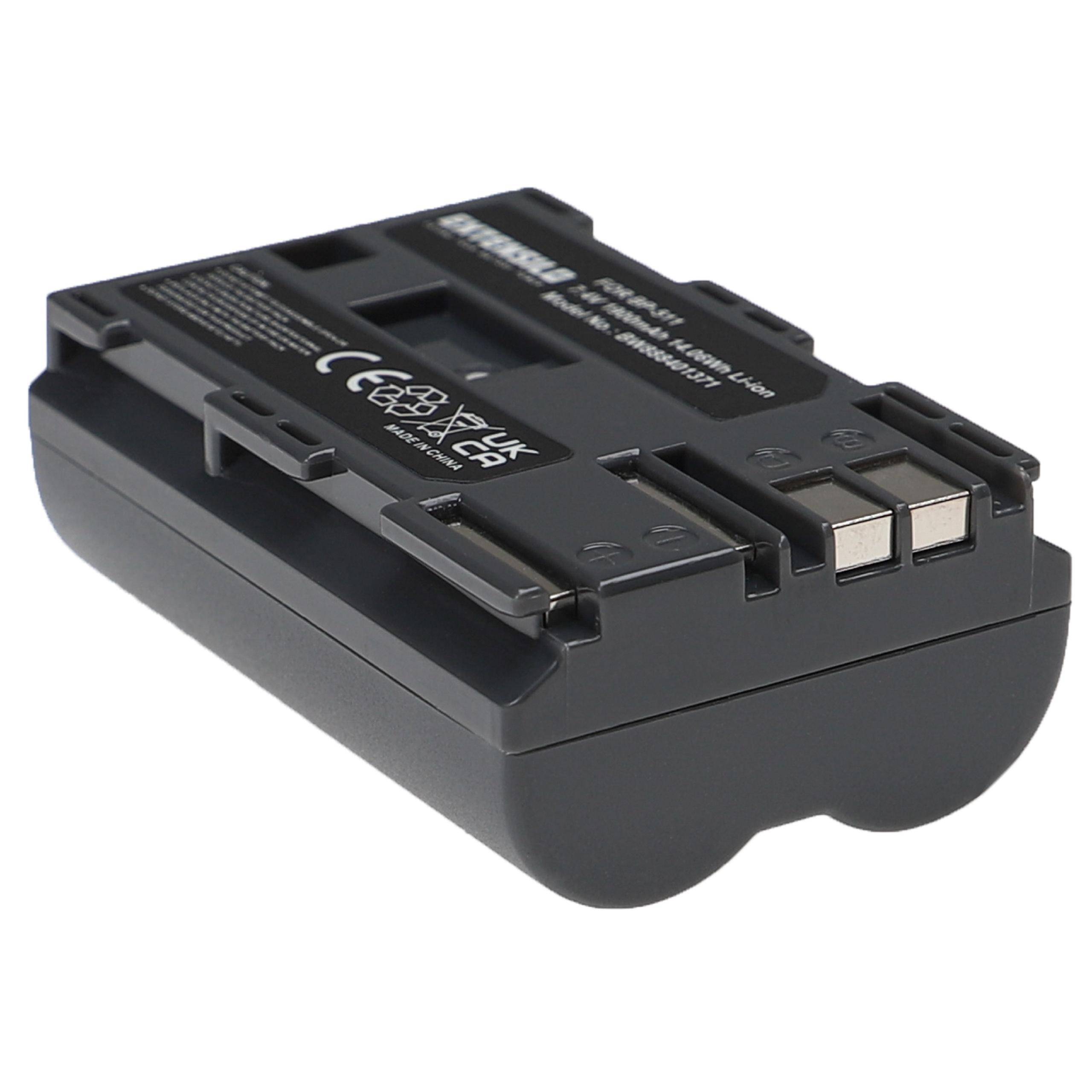 EXTENSILO 2x Akku kompatibel mit Canon MV530i, MV500i, MV500, MV550i, MV450i, MV430i, MV410, MV400i Kamera (1900 mAh, 7,4 V, Li-Ion)