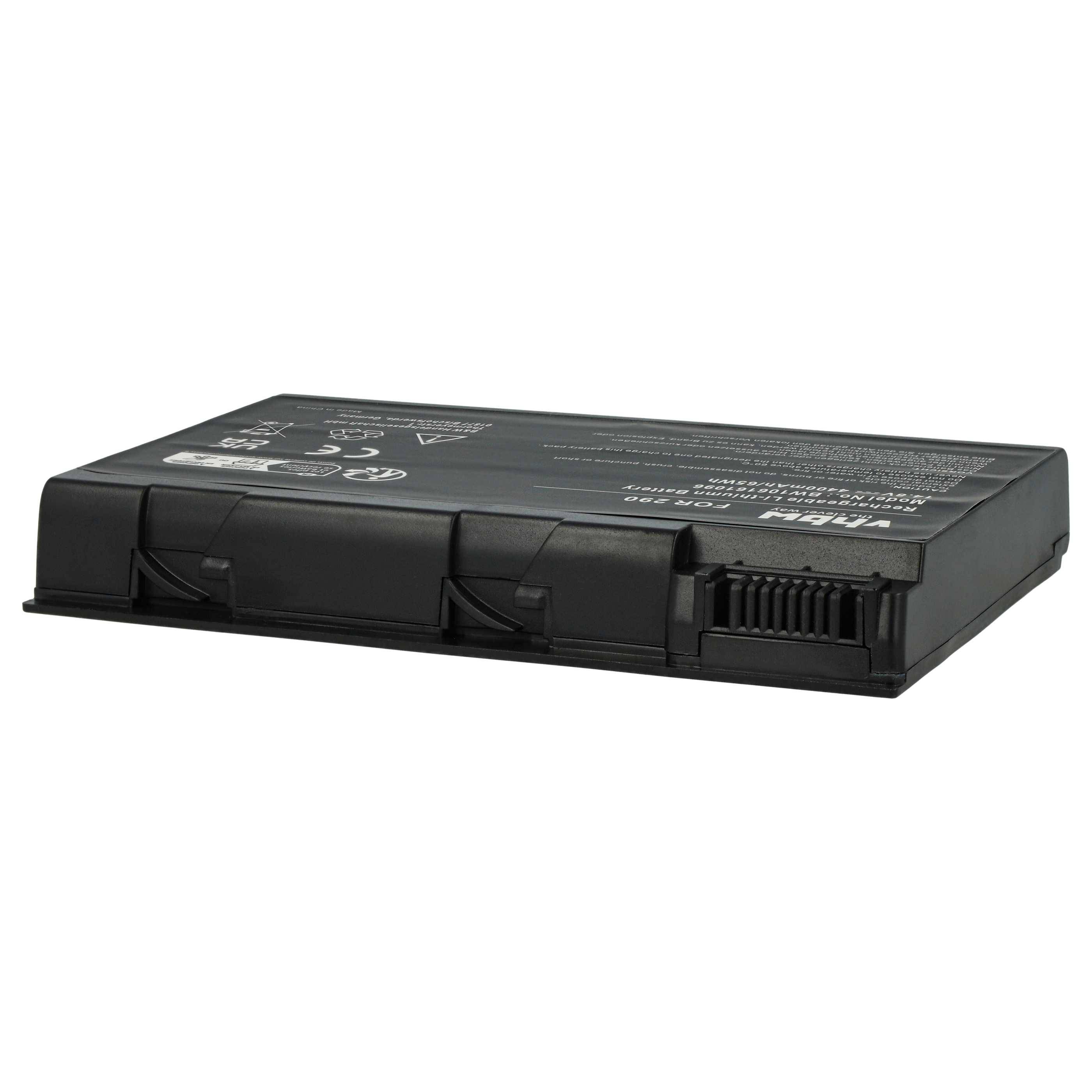 vhbw Akku kompatibel mit Acer Travelmate 290, 291, 292, 293, 2350, 23502, 2353, 2354, 2355, 4050 Notebook (4400mAh, 14,8V, Li-Ion)