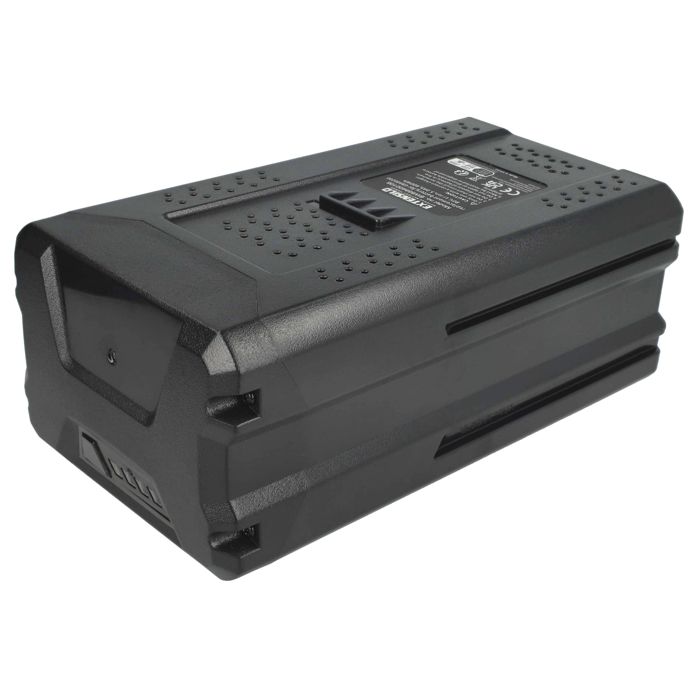 EXTENSILO 1x Akku kompatibel mit Kobalt 80V Max, 630-CFM, KHB 004B, KM 2180B-06 Werkzeug, Akku-Gartengerät (5000 mAh, Li-Ion, 80 V)