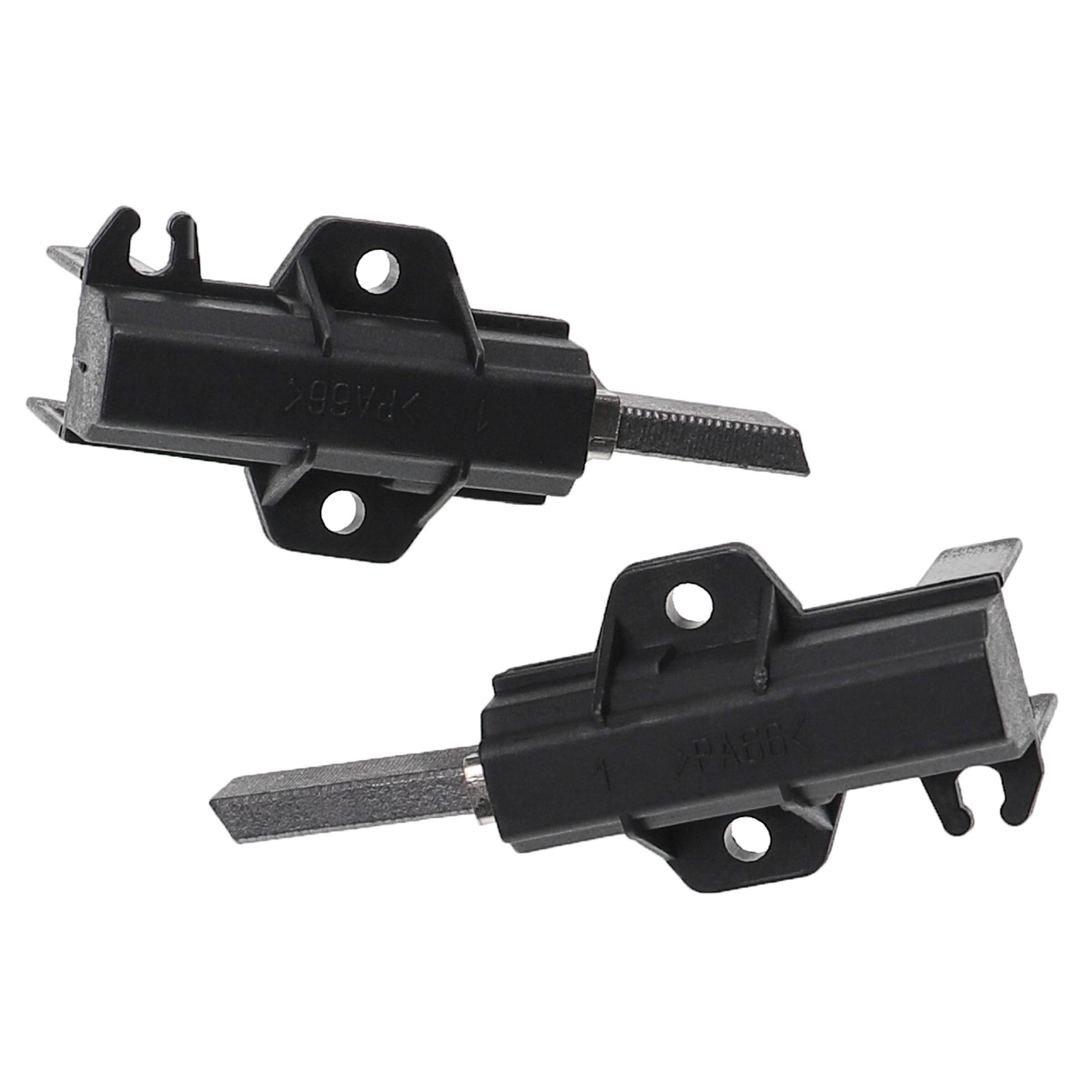 vhbw 2x Kohlebürste kompatibel mit Indesit WMN873T, WMN862MAMI, WMN862MX, WMS1062M3RDV, WMS1062MAMIP, WMN962M, WMS1062M Waschmaschine