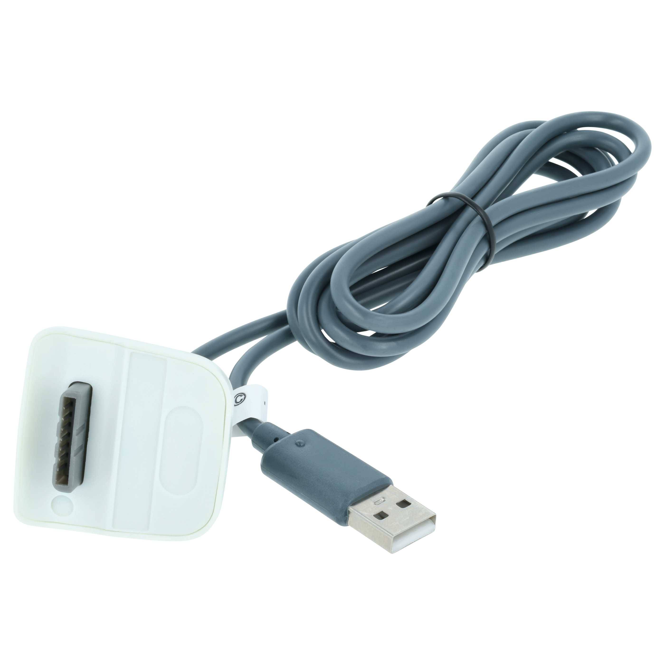 vhbw USB-Ladekabel kompatibel mit Microsoft Xbox 360 Spielekonsole - Kabel, 1,4 m Grau