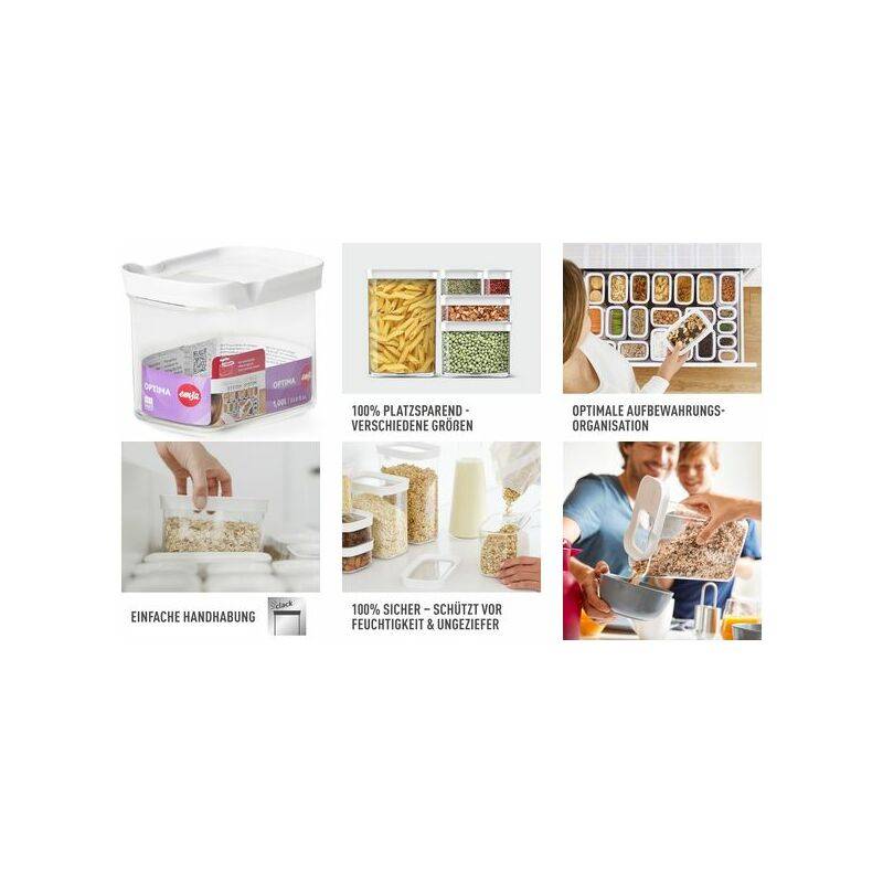 emsa Schüttdose / Trockenvorratsdose OPTIMA, 1,0 Liter