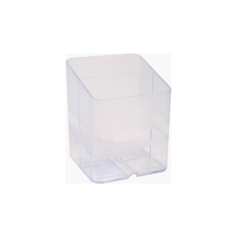 EXACOMPTA Stifteköcher PEN-CUBE, 2 Fächer, kristall