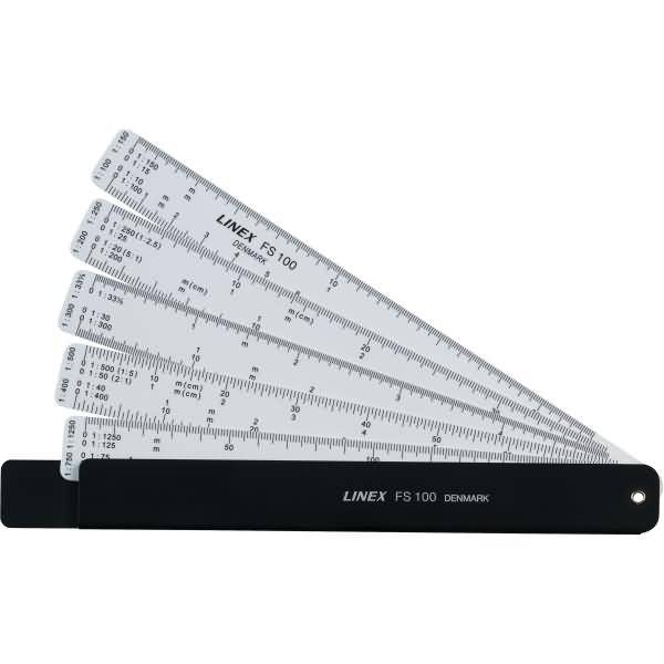 Fächerreduktionslineal FS100