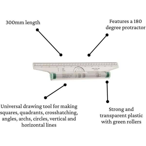 Roll-Lineal 30cm transparent