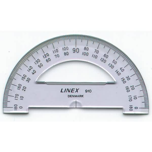 Winkelmesser S910 180 Grad 10cm transparent