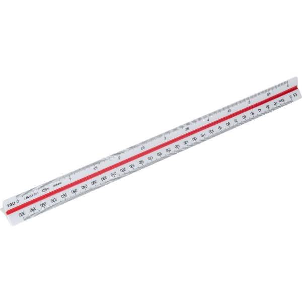 Dreikantmaßstab 311 30cm weiß