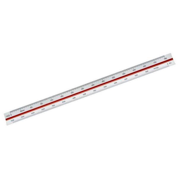 Dreikantmaßstab 313 30cm weiß