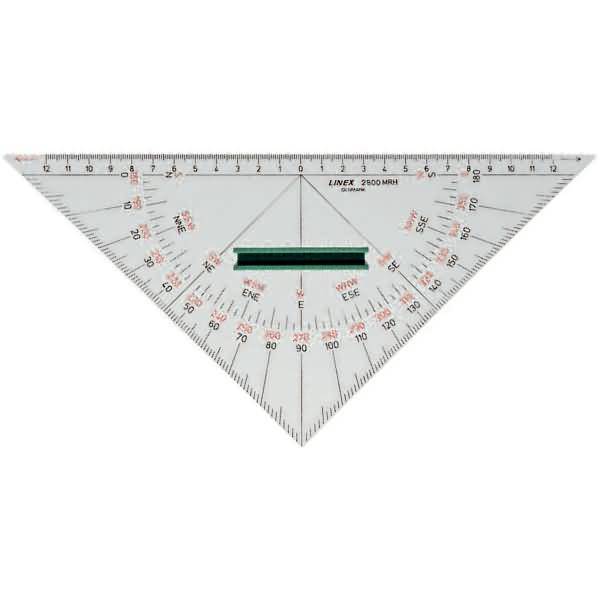 Nautischer Winkelmesser 2800MRH 28cm mit Griff transparent
