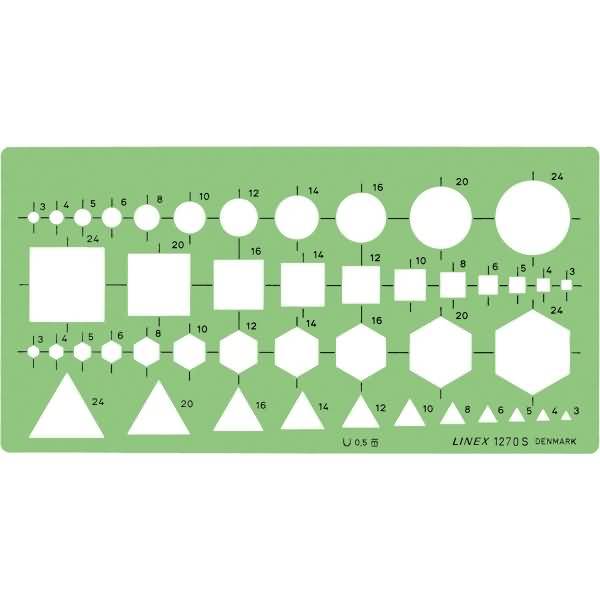 Kombinationsschablone 1270S grün