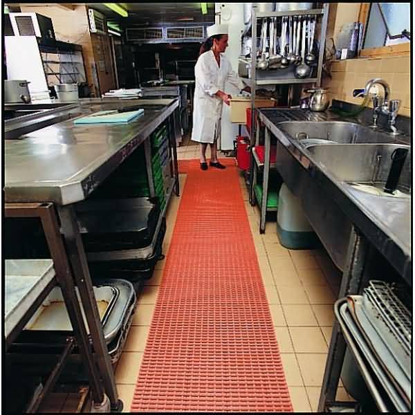 Arbeitsplatzmatte Yoga Roll Food 60cmx5m terrakotta