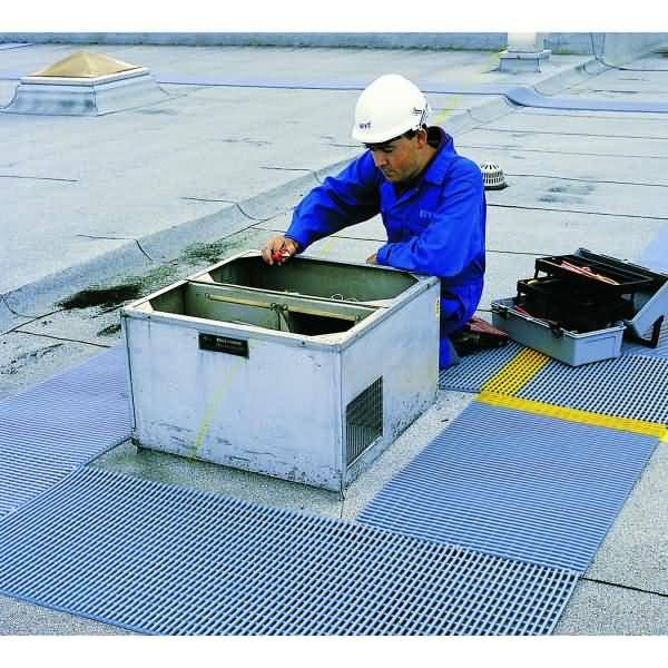 Arbeitsplatzmatte Yoga Roll Roof 120cmx10m grau