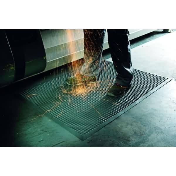 Arbeitsplatzmatte Yoga Ergo Fire 65x185cm grau