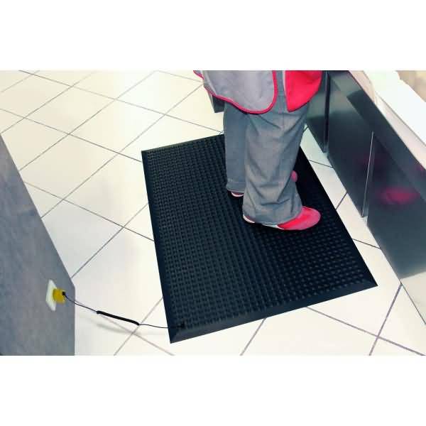 Arbeitsplatzmatte Yoga Ergo Fusion 65x95cm schwarz
