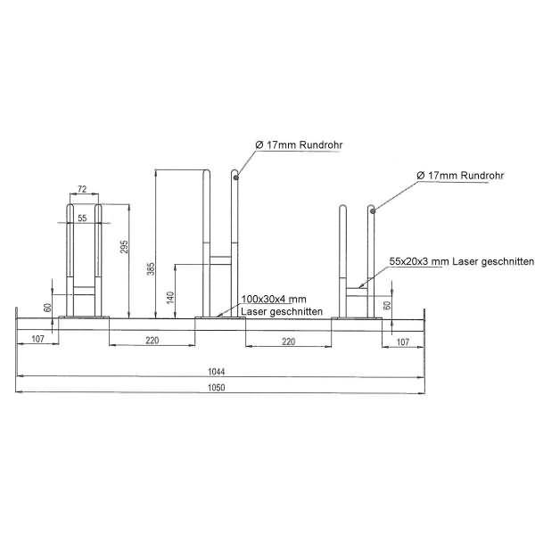 Bogenparker Multi 3 Stahl feuerverzinkt