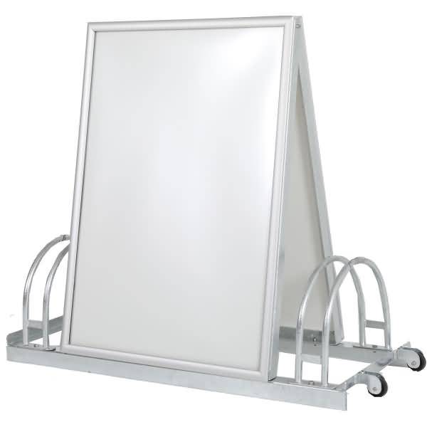 Werbe-Fahrradständer MultiBoard wasserfester Klapprahmen 25mm DIN A1