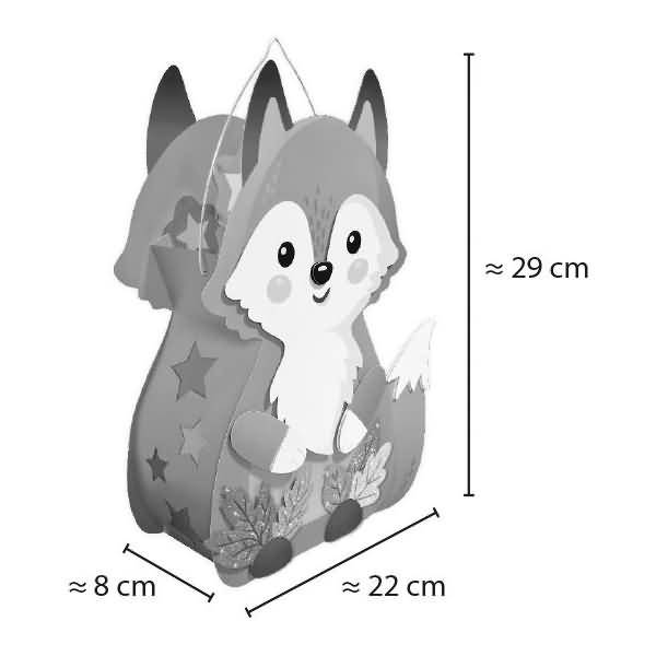 Laternen-Bastelset Fuchs