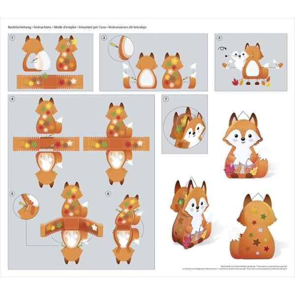 Laternen-Bastelset Fuchs
