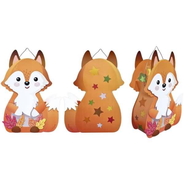 Laternen-Bastelset Fuchs