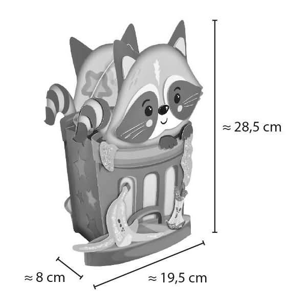 Laternen-Bastelset Waschbär