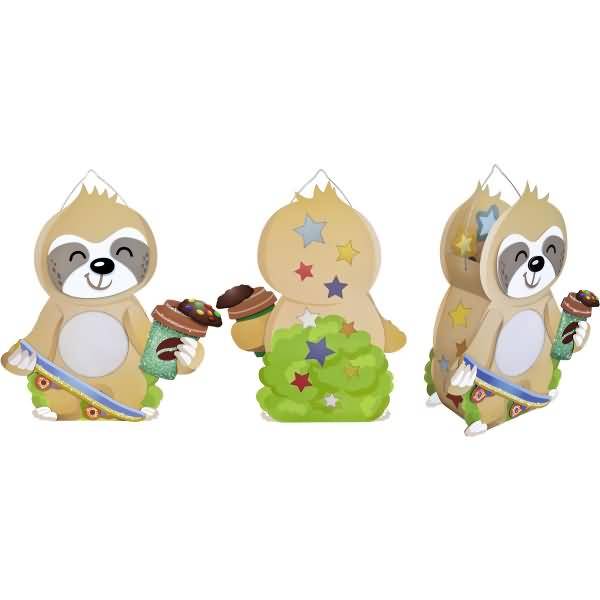 Laternen-Bastelset Faultier