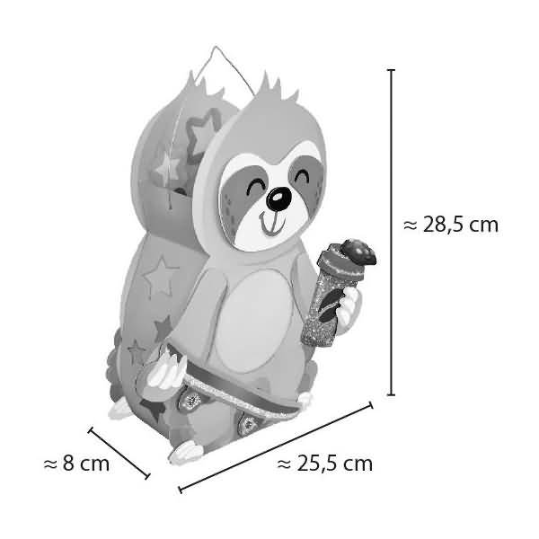 Laternen-Bastelset Faultier