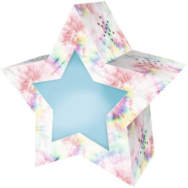 Laternen-Bastelset Twinkle Star 300g/qm 19,3x18,3x8cm Regenbogen