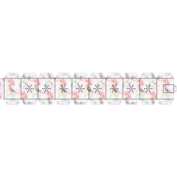 Laternen-Bastelset Twinkle Star 300g/qm 19,3x18,3x8cm Regenbogen