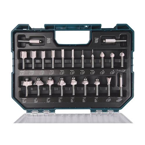 MAKITA D-74778 - Fräser-Set passend für Akku-Multifunktionsfräse & Oberfräse (8 mm | 22-teilig)
