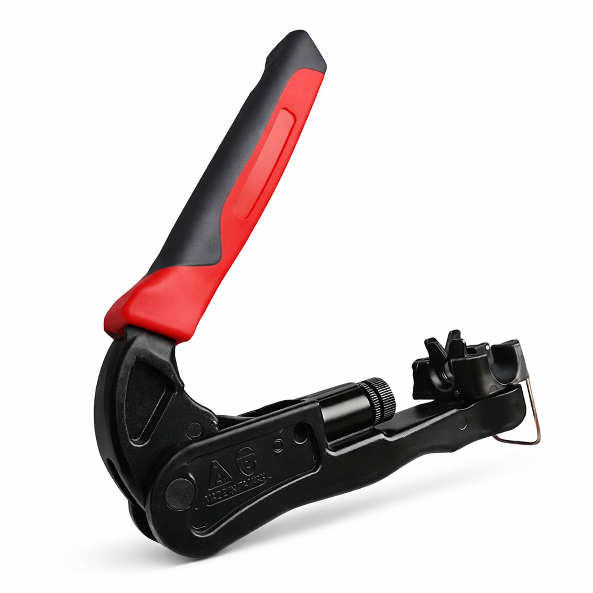 PremiumX XCon CT-100 Kompressionszange Presszange Zange F-Kompressionsstecker F-Stecker BNC RCA Koaxialkabel RG59 RG6 RG11 SAT TV Kabel