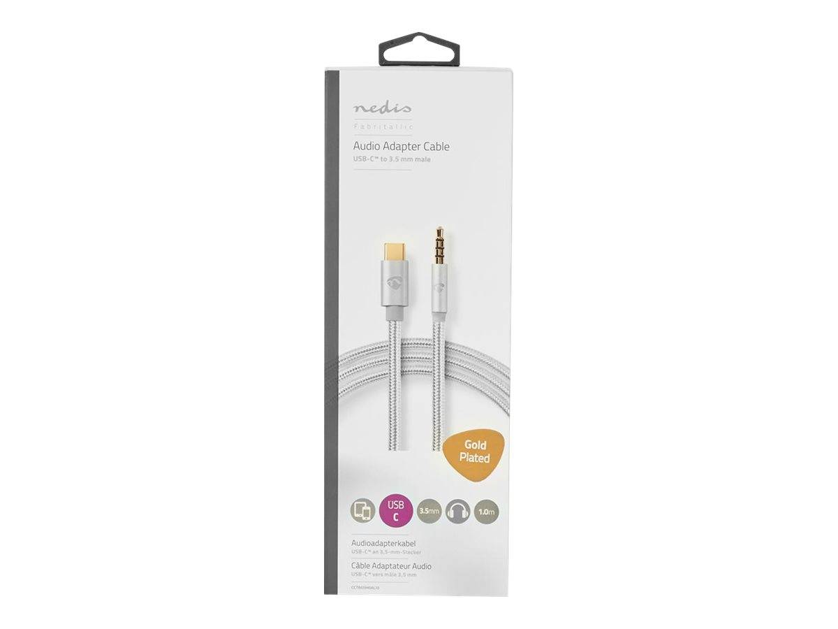 Nedis USB-Adapter | USB 2.0 | USB-C™ Stecker | 3.5 mm Stecker | 1.00 m | rund |