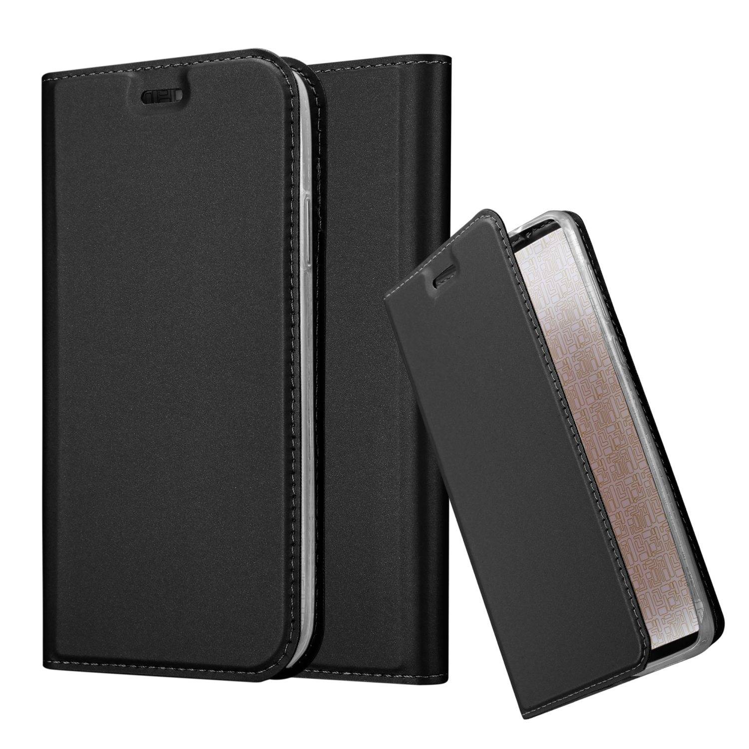 Cadorabo Handyhülle für Apple iPhone 13 MINI Schutz Hülle in Schwarz Cover Etui Book Case Booklet