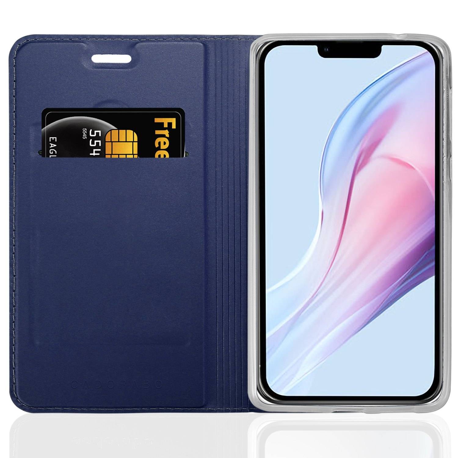 Cadorabo Handyhülle für Apple iPhone 13 PRO Schutz Hülle in Blau Cover Etui Book Case Booklet