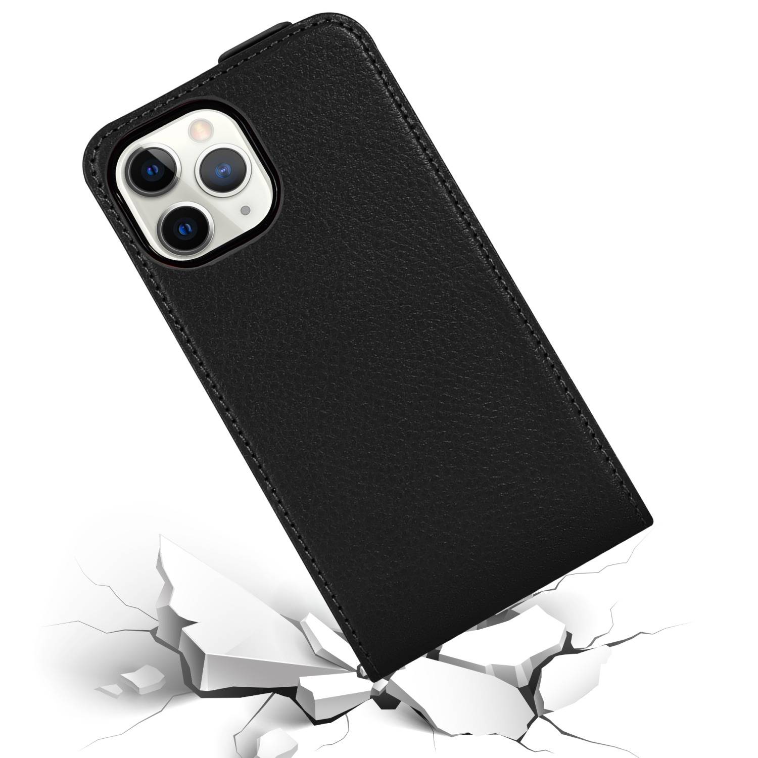 Cadorabo Hülle für Apple iPhone 13 PRO Schutzhülle in Schwarz Flip Handyhülle Case Cover Etui Kunstleder