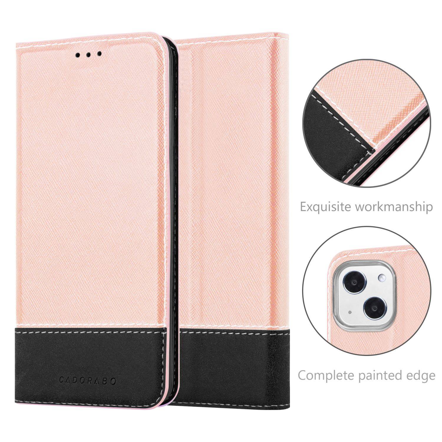 Cadorabo Hülle für Apple iPhone 13 MINI Schutzhülle in Rosa SHandyhülle Book Case Etui Kunstleder