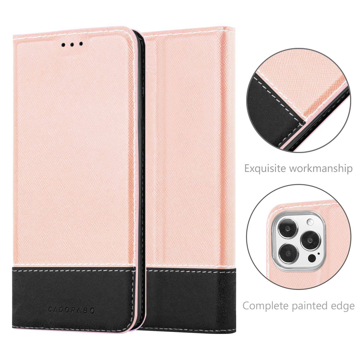 Cadorabo Hülle für Apple iPhone 13 PRO Schutzhülle in Rosa SHandyhülle Book Case Etui Kunstleder