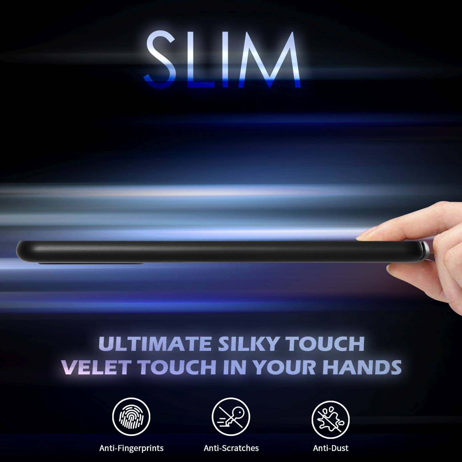 Cadorabo Hülle für Samsung Galaxy A13 5G Schutzhülle in Schwarz Hard Case Handy Hülle Etui