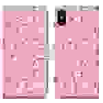 Cadorabo Schutzhülle für Apple iPhone X / XS Hülle Design Rosa Handyhülle Schutzhülle Etui Magnetisch Case Cover