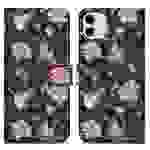Cadorabo Schutzhülle für Apple iPhone 11 Hülle Design Schwarz Handyhülle Schutzhülle Etui Magnetisch Case Cover