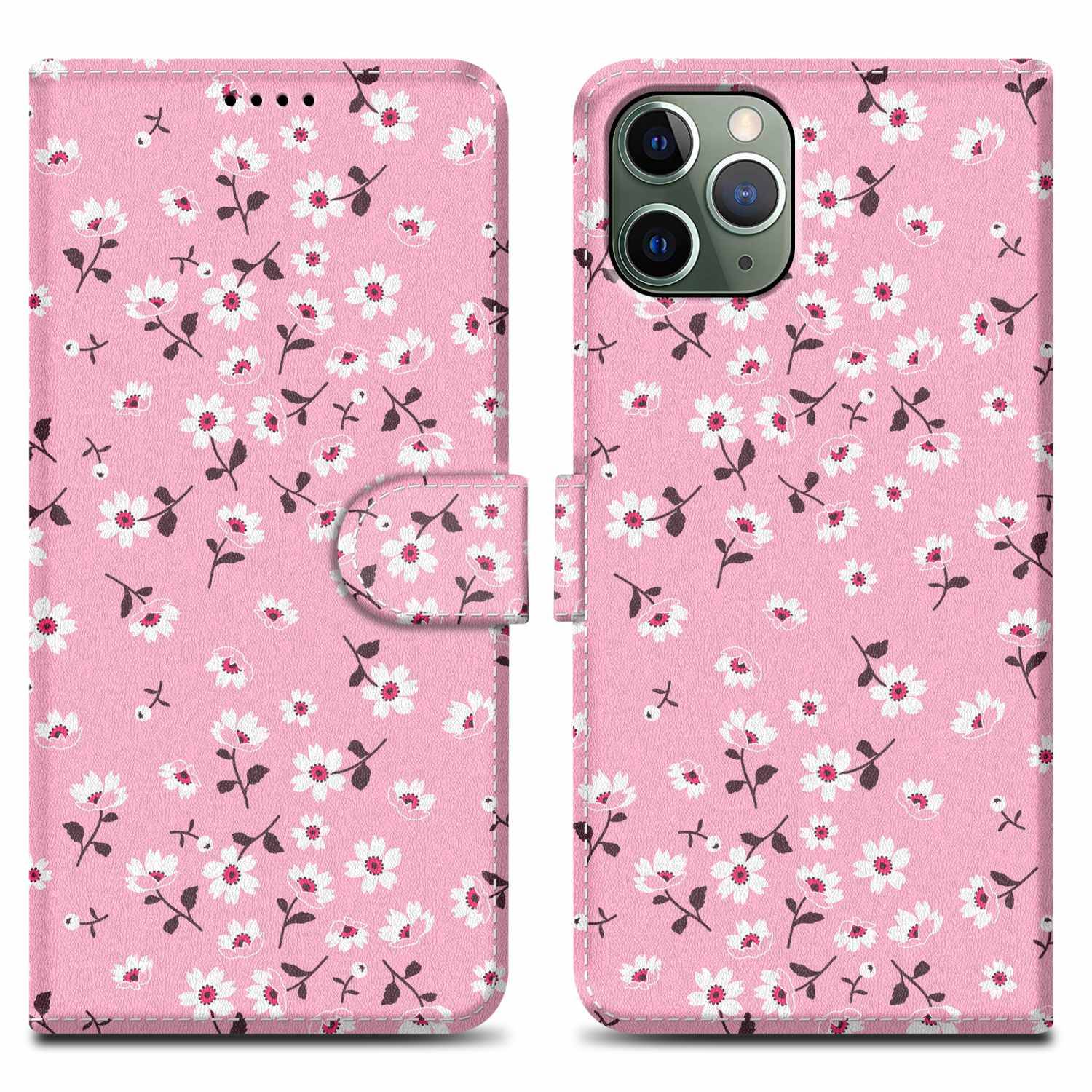 Cadorabo Schutzhülle für Apple iPhone 11 PRO MAX Hülle Design Rosa Handyhülle Schutzhülle Etui Magnetisch Case Cover